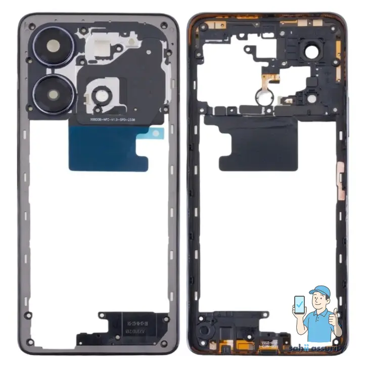 Middle Frame Ring Only for Infinix Note 30 Black